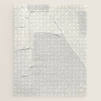 Relief [2]: an abstract, textured piece in white by Alyssa Hamilton Art Jigsaw Puzzle Gallery Image 1