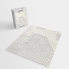 Relief [2]: an abstract, textured piece in white by Alyssa Hamilton Art Jigsaw Puzzle Gallery Image 2