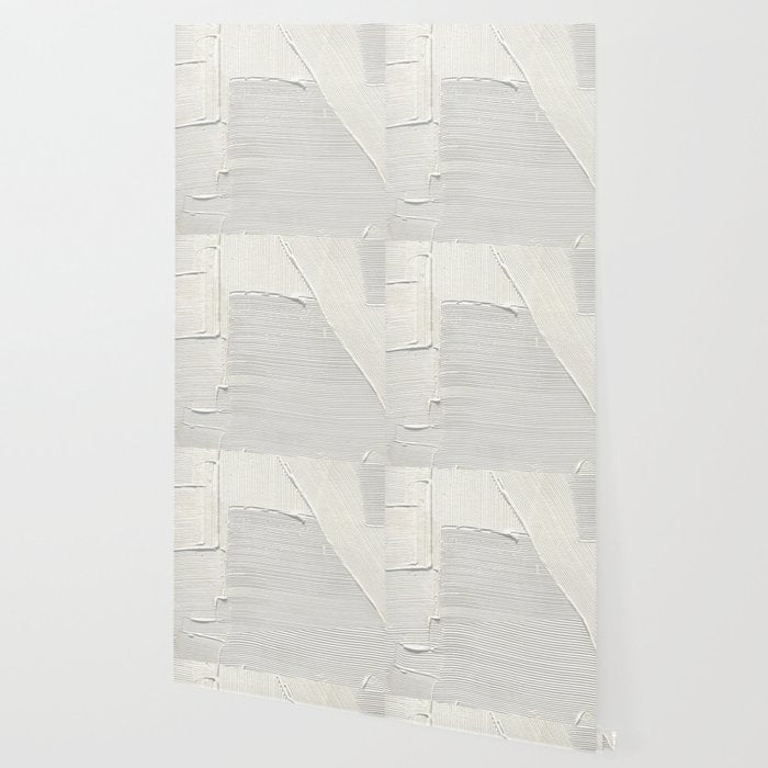 Relief [2]: an abstract, textured piece in white by Alyssa Hamilton Art Wallpaper Gallery Image 2