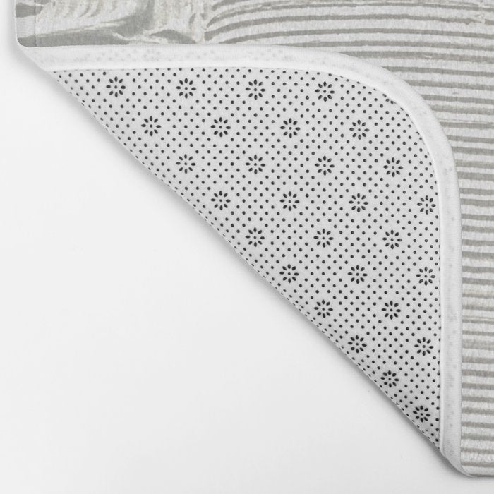 Relief [2]: an abstract, textured piece in white by Alyssa Hamilton Art Bath Mat Gallery Image 2