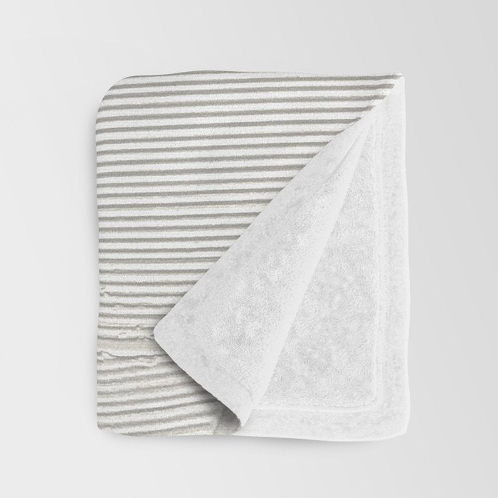 Relief [2]: an abstract, textured piece in white by Alyssa Hamilton Art Throw Blanket Gallery Image 3