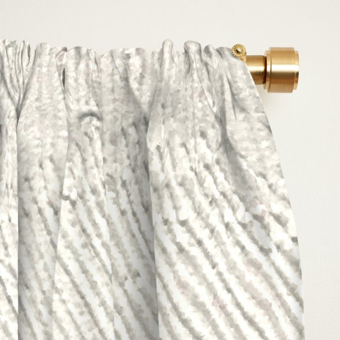 Relief [2]: an abstract, textured piece in white by Alyssa Hamilton Art Window Curtain Gallery Image 2