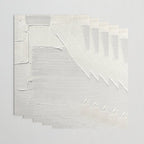 Relief [2]: an abstract, textured piece in white by Alyssa Hamilton Art Wrapping Paper Gallery Image 3