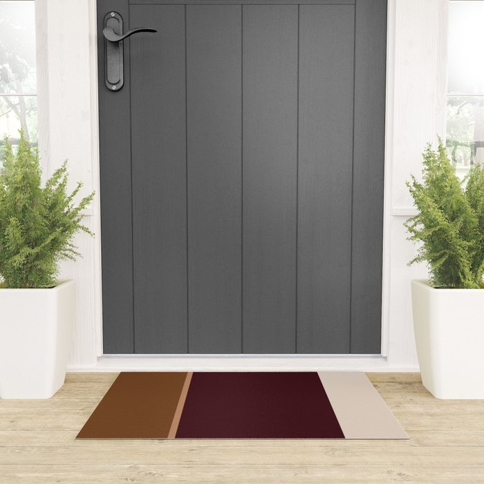 Contemporary Color Block XXV Welcome Mat Gallery Image 3