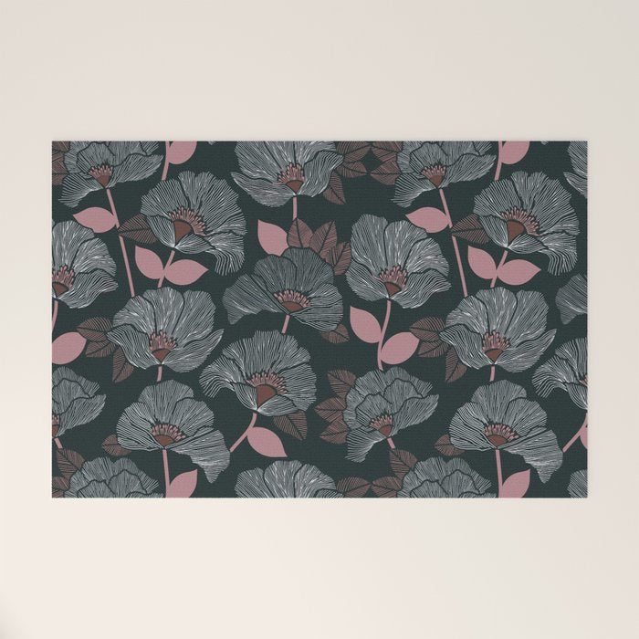 Nocturnal Bloom Welcome Mat Gallery Image 1