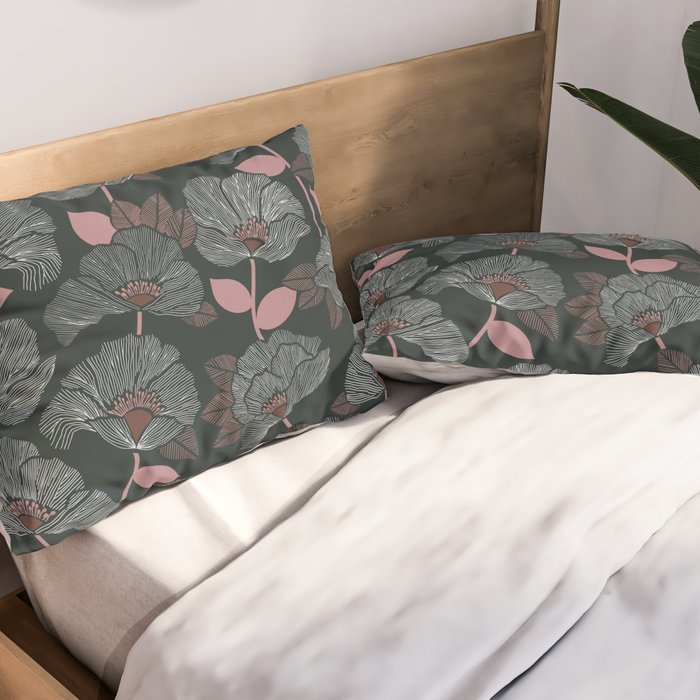 Nocturnal Bloom Pillow Sham Gallery Image 2