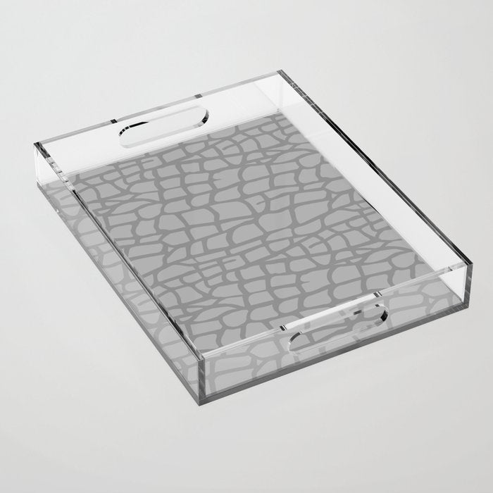 Gray Elephant Skin - Wild Animal Acrylic Tray Gallery Image 1