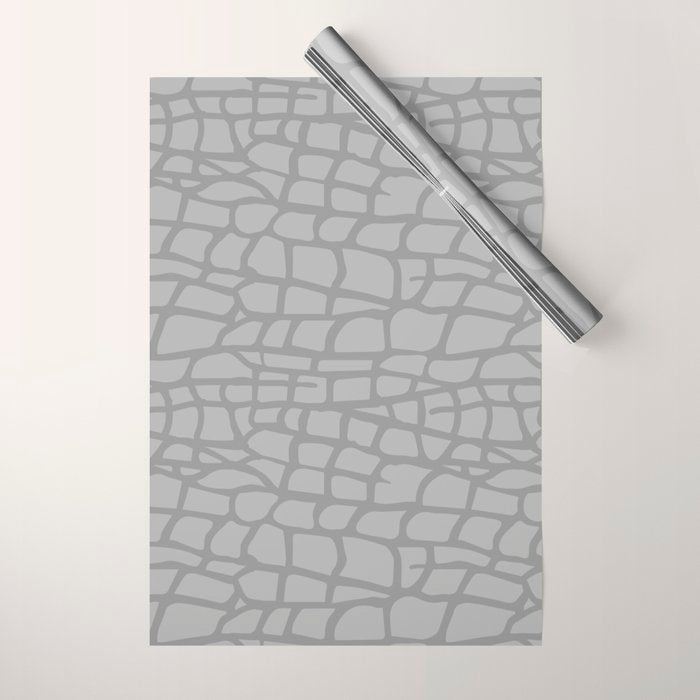 Gray Elephant Skin - Wild Animal Wrapping Paper Gallery Image 1