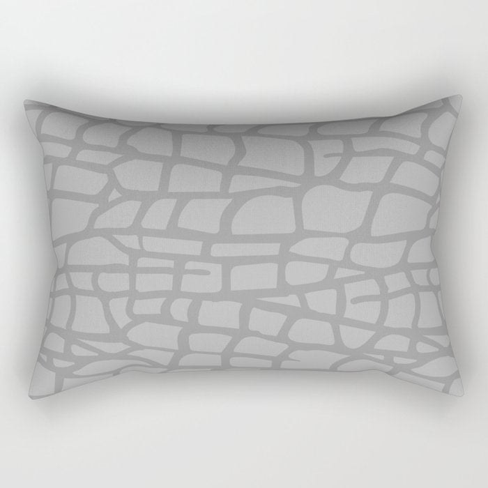 Gray Elephant Skin - Wild Animal Rectangular Pillow Gallery Image 2