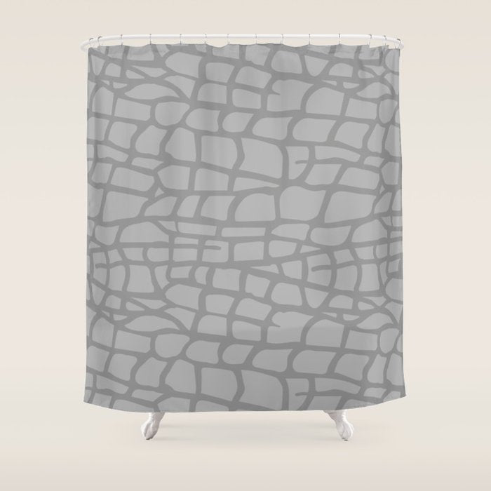 Gray Elephant Skin - Wild Animal Shower Curtain Gallery Image 1