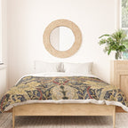 William Morris Bullerswood Black & Gold Antique 1889 Pattern Duvet Cover Gallery Image 3