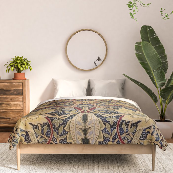 William Morris Bullerswood Black & Gold Antique 1889 Pattern Comforter Gallery Image 3