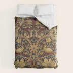 William Morris Bullerswood Black & Gold Antique 1889 Pattern Duvet Cover Gallery Image 6