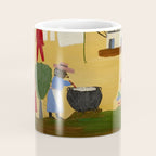 African American Masterpiece 'The Wash' portrait painting by Clementine Hunter   Coffee Mug Gallery Image 4