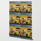 African American Masterpiece 'The Wash' portrait painting by Clementine Hunter   Wallpaper Gallery Image 2