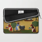 African American Masterpiece 'The Wash' portrait painting by Clementine Hunter   Laptop Sleeve Gallery Image 2
