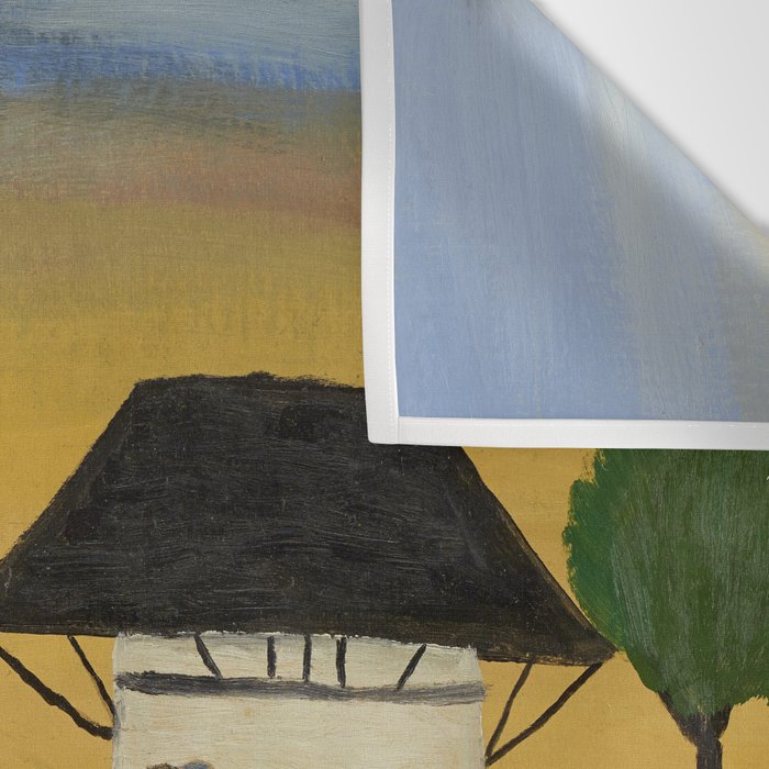 African American Masterpiece 'The Wash' portrait painting by Clementine Hunter   Wall Tapestry Gallery Image 3