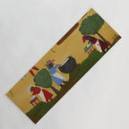 African American Masterpiece 'The Wash' portrait painting by Clementine Hunter   Yoga Mat Gallery Image 1