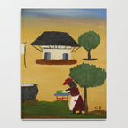 African American Masterpiece 'The Wash' portrait painting by Clementine Hunter   Notebook Gallery Image 4