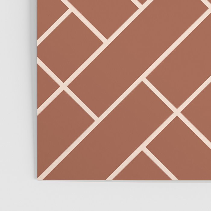 Boho Geometric Pattern in Sienna Poster Gallery Image 3