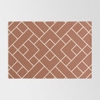 Boho Geometric Pattern in Sienna Rug Gallery Image 2