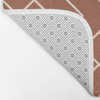 Boho Geometric Pattern in Sienna Bath Mat Gallery Image 2