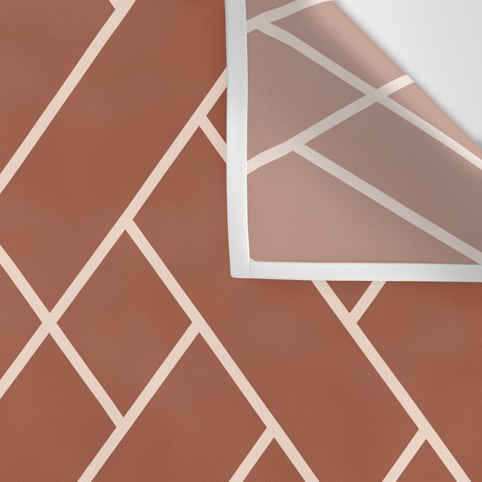 Boho Geometric Pattern in Sienna Wall Tapestry Gallery Image 3