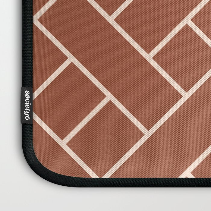 Boho Geometric Pattern in Sienna Laptop Sleeve Gallery Image 3