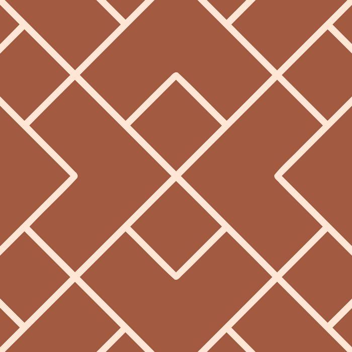 Boho Geometric Pattern in Sienna Coffee Mug Gallery Image 2