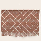 Boho Geometric Pattern in Sienna Wall Hanging Gallery Image 1