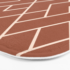 Boho Geometric Pattern in Sienna Bath Mat Gallery Image 3
