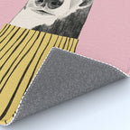 French style greyhound dog portrait Rug Gallery Image 4