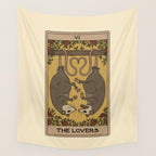 The Lovers - Possum Tarot Wall Tapestry Gallery Image 4