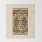 The Lovers - Possum Tarot Throw Blanket Gallery Image 2