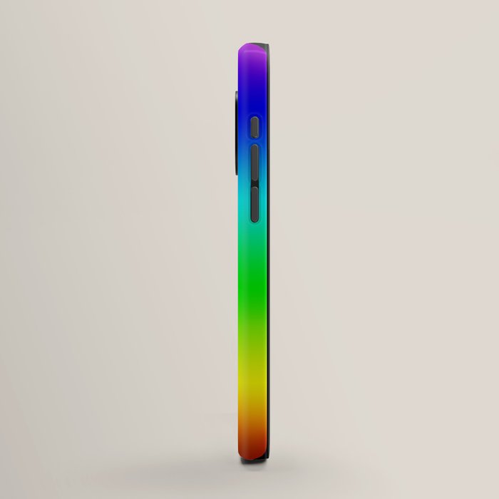 Modern Bright Rainbow Colors Ombre iPhone Case Gallery Image 34