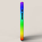 Modern Bright Rainbow Colors Ombre iPhone Case Gallery Image 2