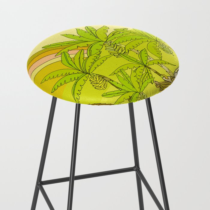 a frame simple living // banana pancakes // retro surf art by surfy birdy Stool Gallery Image 2