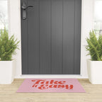 Take it Easy (Red/Pink Palette) Welcome Mat Gallery Image 3