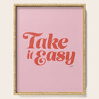 Take it Easy (Red/Pink Palette) Serving Tray Gallery Image 1
