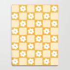 Retro Daisy Flower Checker in Yellow Notebook Gallery Image 4