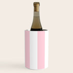 Light Soft Pastel Pink Beach Hut Stripes Wine Chiller Gallery Image 3