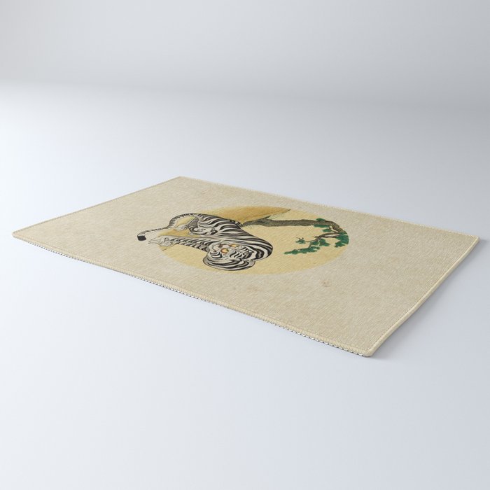 Tiger with magpie type-D : Minhwa-Korean traditional/folk art Rug Gallery Image 3