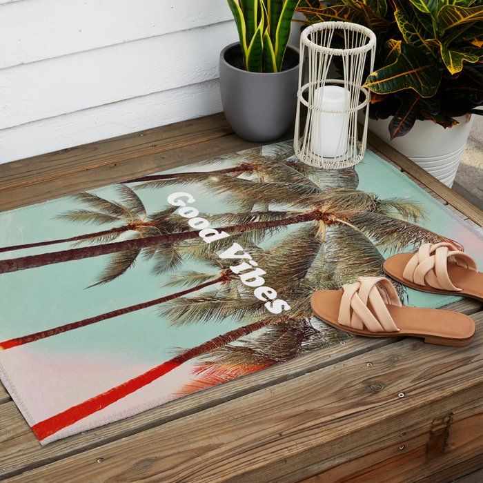 Good Vibes palms Outdoor Rug Gallery Image 2