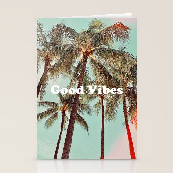 Good Vibes palms Stationery Card Gallery Image 2