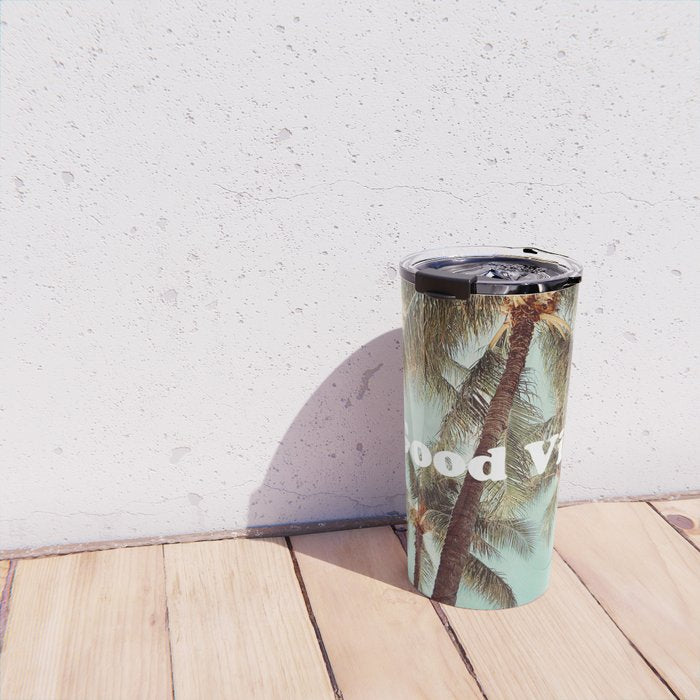 Good Vibes palms Travel Mug Gallery Image 4