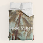 Good Vibes palms Comforter Gallery Image 6