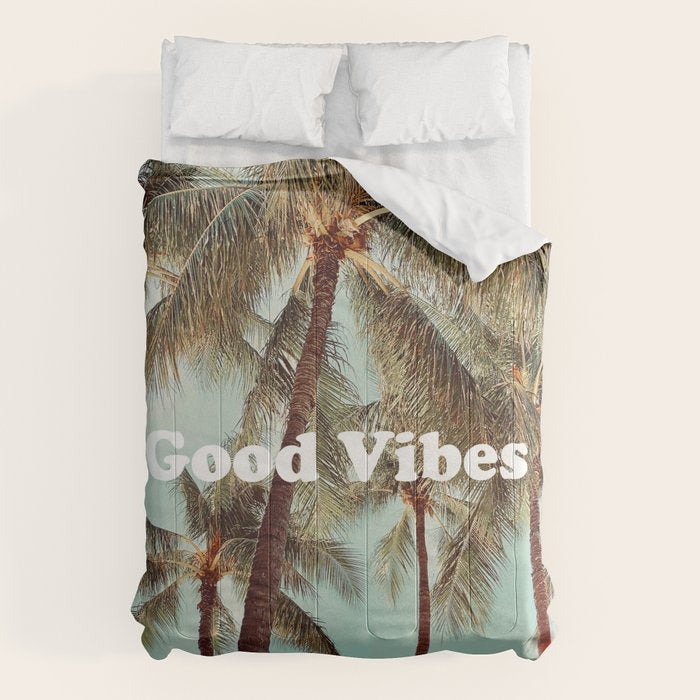 Good Vibes palms Comforter Gallery Image 6