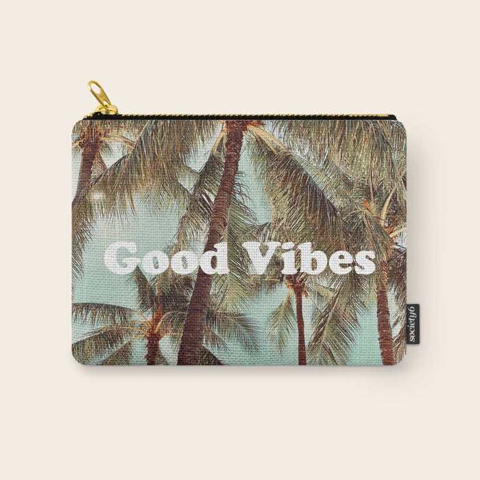 Good Vibes palms Carry All Pouch Gallery Image 1