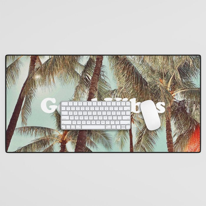 Good Vibes palms Desk Mat Gallery Image 1