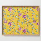 Vibrant Vintage Blooms Serving Tray Gallery Image 1